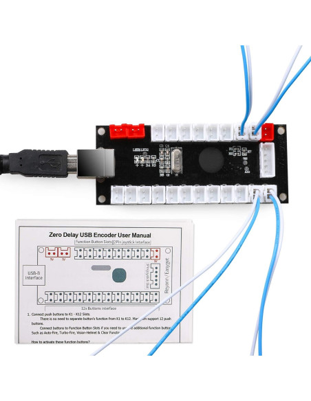 Controlador USB Genérico 2 Jugadores Easyget para Arcade Controlador USB Genérico 2 Jugadores Easyget para Arcade