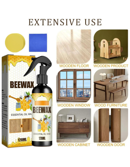 Spray de Cera de Abeja Natural 2PCS - Limpiador y Pulidor de Muebles Spray de Cera de Abeja Natural 2PCS - Limpiador y Pulidor de Muebles