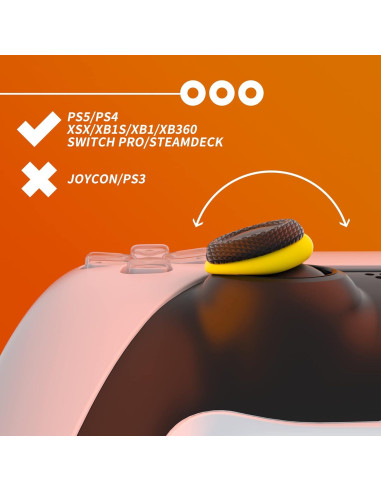 Anillos de Precisión PlayVital para Joystick PS5, PS4, Xbox