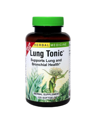 Tónico Pulmonar Herbs Etc. - Suplemento Respiratorio 120 Softgels