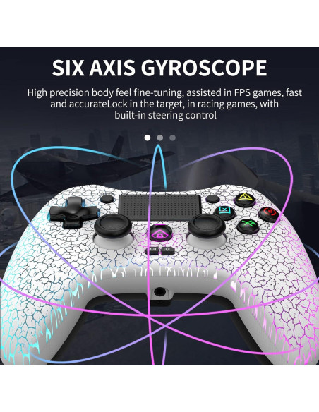 Controlador Inalámbrico RALAN LED 8 Colores para PS4 Controlador Inalámbrico RALAN LED 8 Colores para PS4
