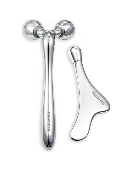 Rodillo de Masaje Facial KEZIAHXU 4-en-1 para Piel Rodillo de Masaje Facial KEZIAHXU 4-en-1 para Piel