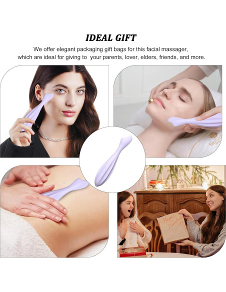 Rodillo de Masaje Facial Lafo Silicona Púrpura 17 cm Rodillo de Masaje Facial Lafo Silicona Púrpura 17 cm