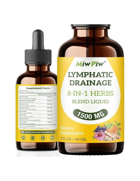 Gotas Drenaje Linfático Miw Piw 60 ml Suplemento Natural Gotas Drenaje Linfático Miw Piw 60 ml Suplemento Natural