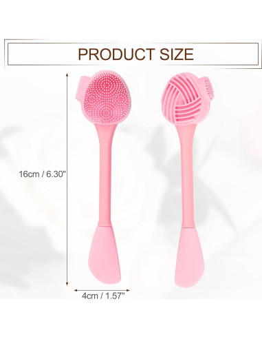 Cepillo Facial Silicona VOCOSTE Rosa Exfoliante 16x4 cm
