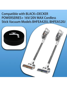 Paquete de 4 Filtros de Esponja Aolleteau para BLACK+DECKER 2