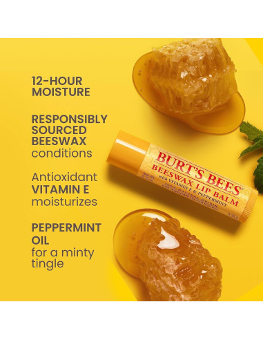 Bálsamo Labial Burt's Bees Ultra Hidratante Pack 4 Tubos 4.25g