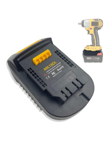 Adaptador de Batería Echoyee MIL18DL para Milwaukee a Dewalt