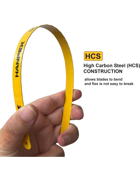 Hojas de sierra de arco Hanpex 10pk 30cm 24 TPI HCS Hojas de sierra de arco Hanpex 10pk 30cm 24 TPI HCS