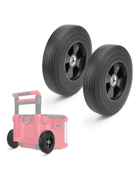 Paquete de 2 Ruedas de 20 cm BPOPO para Caja Milwaukee Paquete de 2 Ruedas de 20 cm BPOPO para Caja Milwaukee