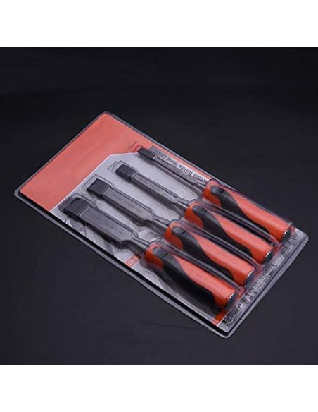 Juego de Cinceles de Madera Edward Tools 4 Piezas 0,64-2,54 cm Juego de Cinceles de Madera Edward Tools 4 Piezas 0,64-2,54 cm