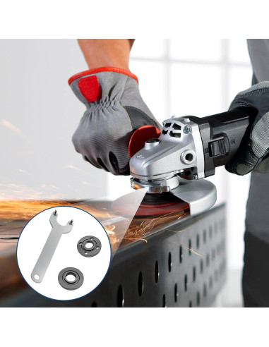 Llave de Amoladora Litoexpe 5/8-11 con 2 Tuercas de Bloqueo