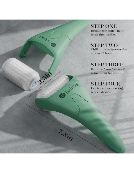 Rodillo de Hielo BAIMEI y Gua Sha Verde para Masaje Facial Rodillo de Hielo BAIMEI y Gua Sha Verde para Masaje Facial
