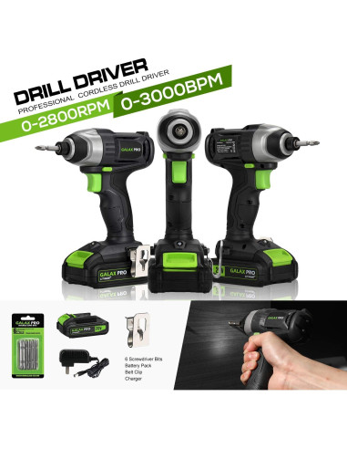 Destornillador de Impacto Inalámbrico GALAX PRO 20V 1.3Ah