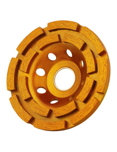 Rueda de Pulido de Concreto KSEIBI 4" Doble Fila Diamante