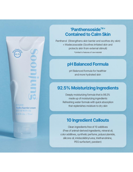 Crema Hidratante Barrera ETUDE SoonJung 75ml Hipoalergénica Crema Hidratante Barrera ETUDE SoonJung 75ml Hipoalergénica
