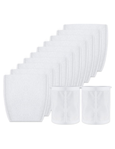 Filtros de Vacío KEEPOW para Aspiradoras Makita 10+2 Piezas