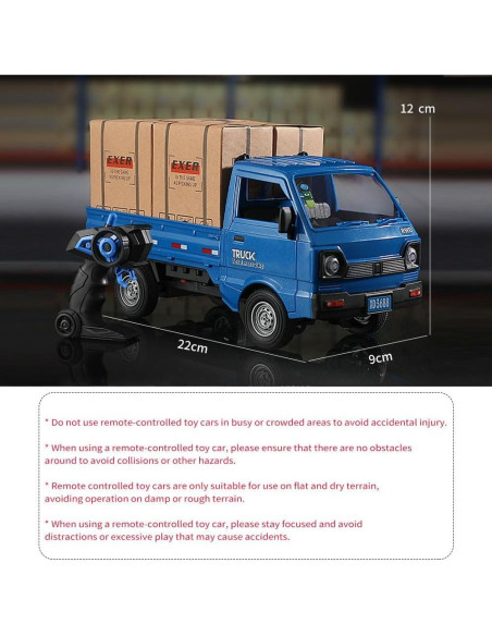 Coche de Control Remoto Dodoore Kei Truck 1:16 2 Baterías Azul Coche de Control Remoto Dodoore Kei Truck 1:16 2 Baterías Azul