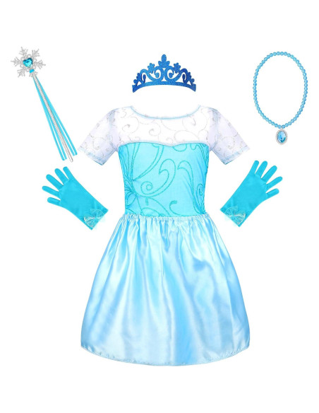 Conjunto de Disfraz de Princesa para Niña 25 Piezas Rosa Conjunto de Disfraz de Princesa para Niña 25 Piezas Rosa