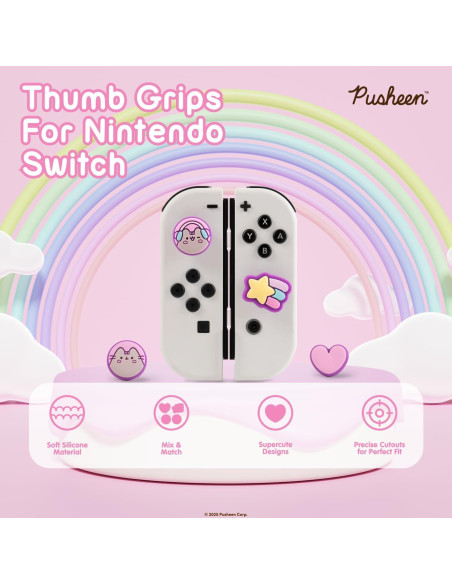 Tapas de Joystick Hamee Pusheen para Nintendo Switch OLED/Lite Tapas de Joystick Hamee Pusheen para Nintendo Switch OLED/Lite
