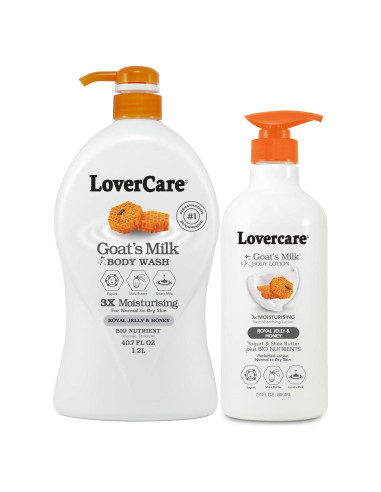 Loción Corporal de Cabra First One 800ml con Jalea Real y Miel