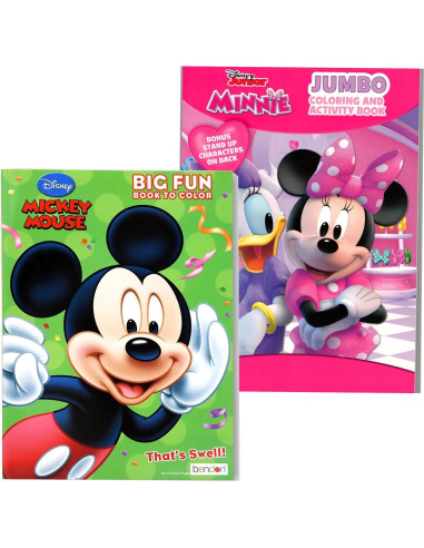 Conjunto de Libros para Colorear Disney 6 Piezas + Juguetes