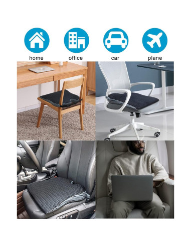 Cojín de cuña MargGona para asiento de coche y oficina 50,8 cm