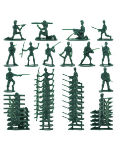ONEST 200 Figuras de Soldados de Juguete 3,81 cm Plástico