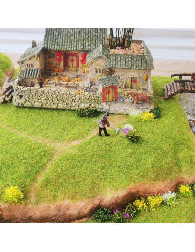 Mezcla de Flores Estáticas Miniatura Attuslla 53 PCS