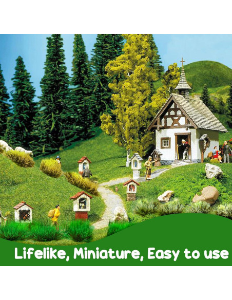 Warmtree 76 Piezas Hierba Estática Verde para Dioramas Warmtree 76 Piezas Hierba Estática Verde para Dioramas