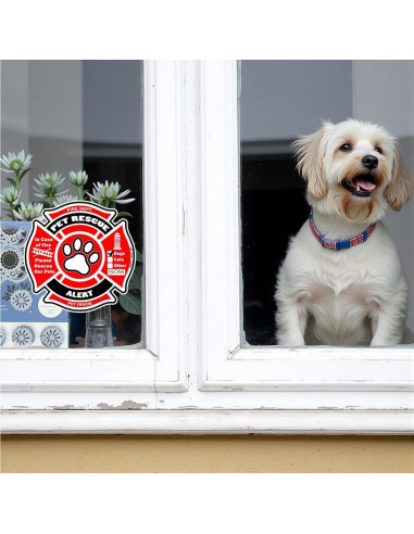 Calcomanías de Rescate de Mascotas Psyfer - Paquete de 4