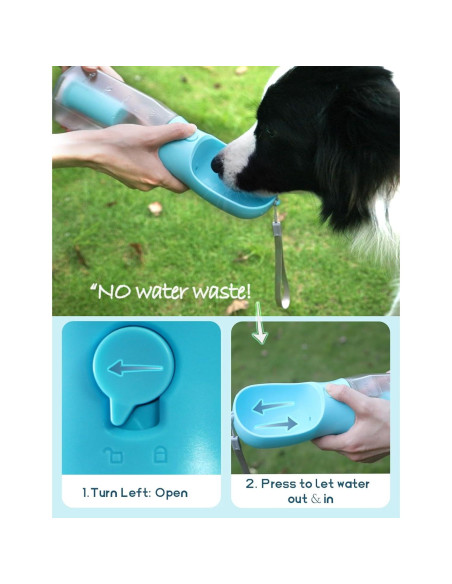 Botella de Agua para Perros Wenzhou 20oz Azul 3 en 1 Botella de Agua para Perros Wenzhou 20oz Azul 3 en 1