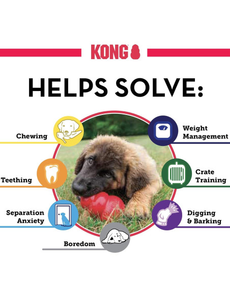 KONG Classic Juguete Rellenable para Perros Medianos - Caucho Duradero KONG Classic Juguete Rellenable para Perros Medianos - Caucho Duradero