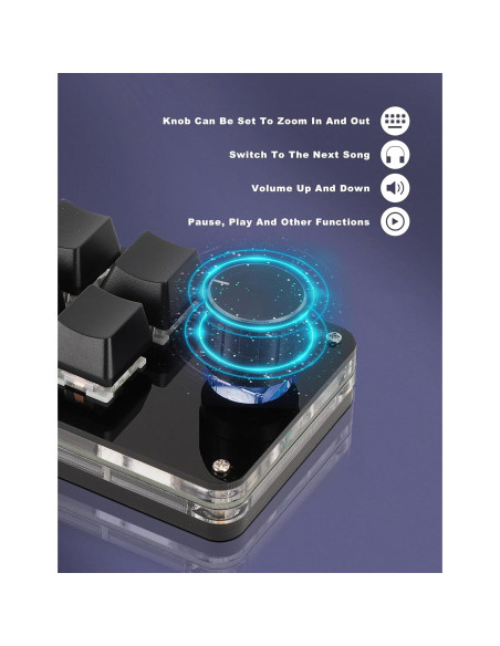 Teclado Mecánico Programable Dioche USB Mini para Juegos Teclado Mecánico Programable Dioche USB Mini para Juegos