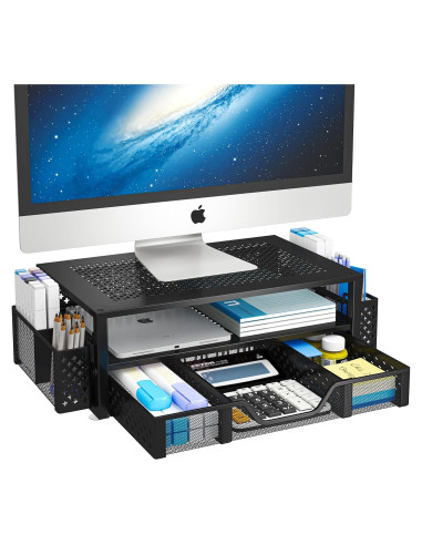 Soporte de Monitor Ergonómico Simple Trending Metal 2 Niveles