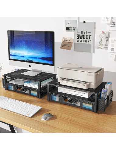 Soporte de Monitor Ergonómico Simple Trending Metal 2 Niveles