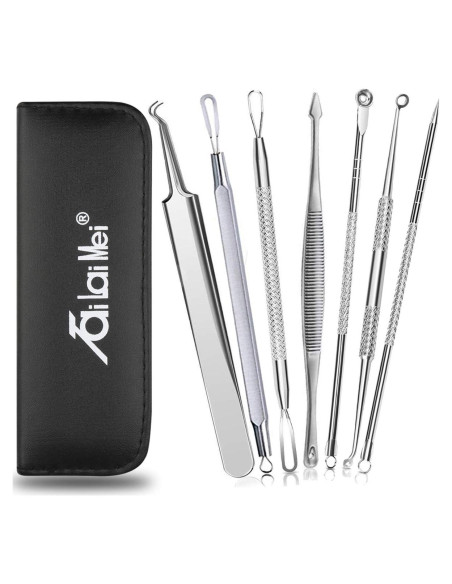 Kit Removedor Puntos Negros 7 Piezas TailaiMei Acero Inox Kit Removedor Puntos Negros 7 Piezas TailaiMei Acero Inox