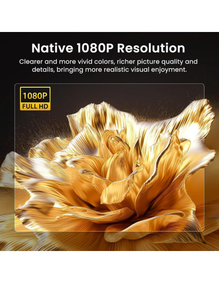 Proyector HAPPRUN H1 Full HD 1080P Bluetooth Portátil Proyector HAPPRUN H1 Full HD 1080P Bluetooth Portátil