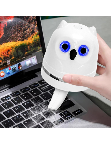 Mini Aspiradora de Escritorio Hallocool Búho Inalámbrica USB Mini Aspiradora de Escritorio Hallocool Búho Inalámbrica USB