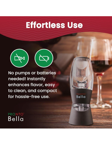 Aerador de Vino Pronto Bella Amigo del Vinicultor 447g
