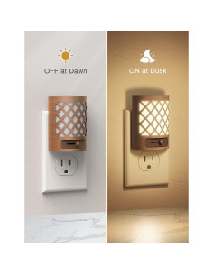Luz Nocturna LED DORESshop 2 Paquetes Sensor Crepúsculo 2