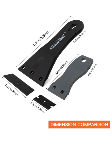 Raspador de Plástico NEWISHTOOL con 20 Cuchillas de 7,62 cm