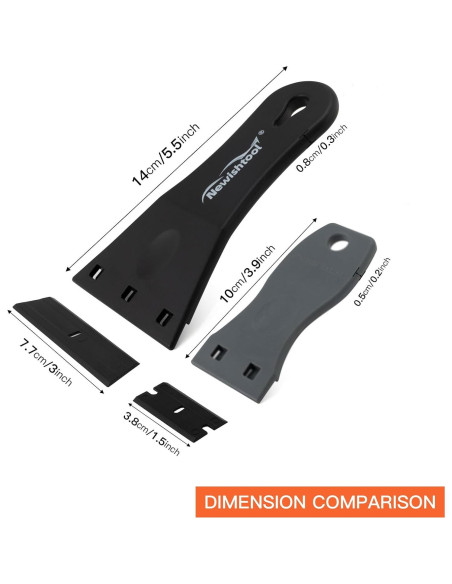 Raspador de Plástico NEWISHTOOL con 20 Cuchillas de 7,62 cm Raspador de Plástico NEWISHTOOL con 20 Cuchillas de 7,62 cm