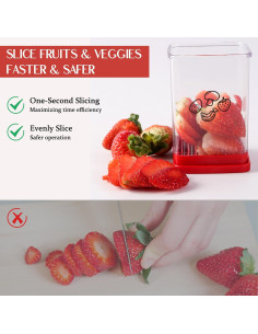 Cortador de Frutas y Verduras ERHIRY Acero Inoxidable 0.13 kg 2