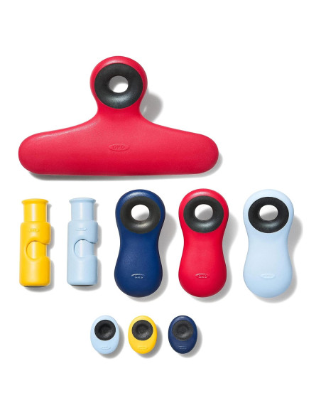 Juego de 9 Clips para Bolsas OXO Good Grips Multiusos Juego de 9 Clips para Bolsas OXO Good Grips Multiusos