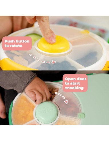 Lonchera GoBe Kids Bento Verde Menta 6 Compartimentos