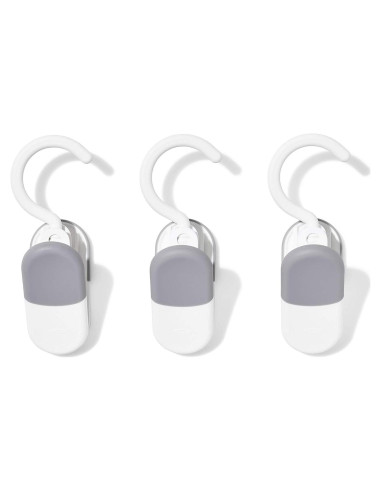 OXO Good Grips Juego de 3 Clips Colgantes Blancos 12cm