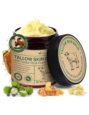 Bálsamo de Sebo de Res WELOSUER con Incienso y Aceite de Ricino 124 ml