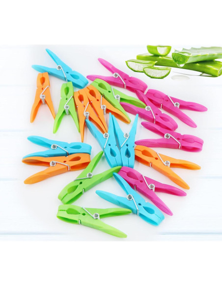 Pinzas de Ropa JABINCO 24 Piezas Plástico Colorido Pinzas de Ropa JABINCO 24 Piezas Plástico Colorido