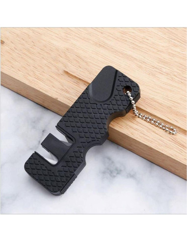 Afilador de cuchillos portátil WinldMonmo 15 cm negro